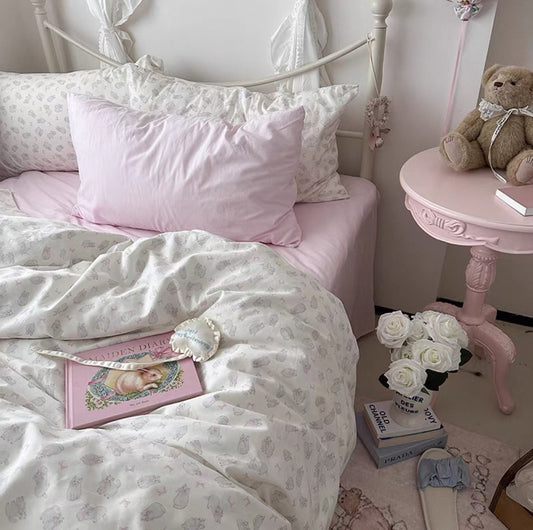 100% Cotton 4-piece Set - Cute Kitten