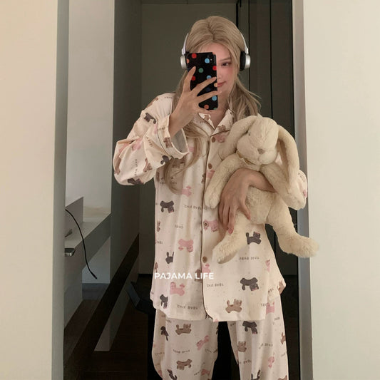 Milk Velvet Pyjamas - Cute Kitty