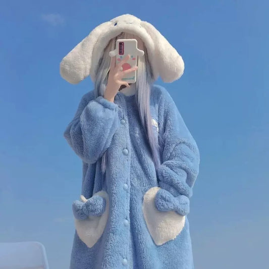 Coral Velvet Pyjamas - Cinnamon Roll