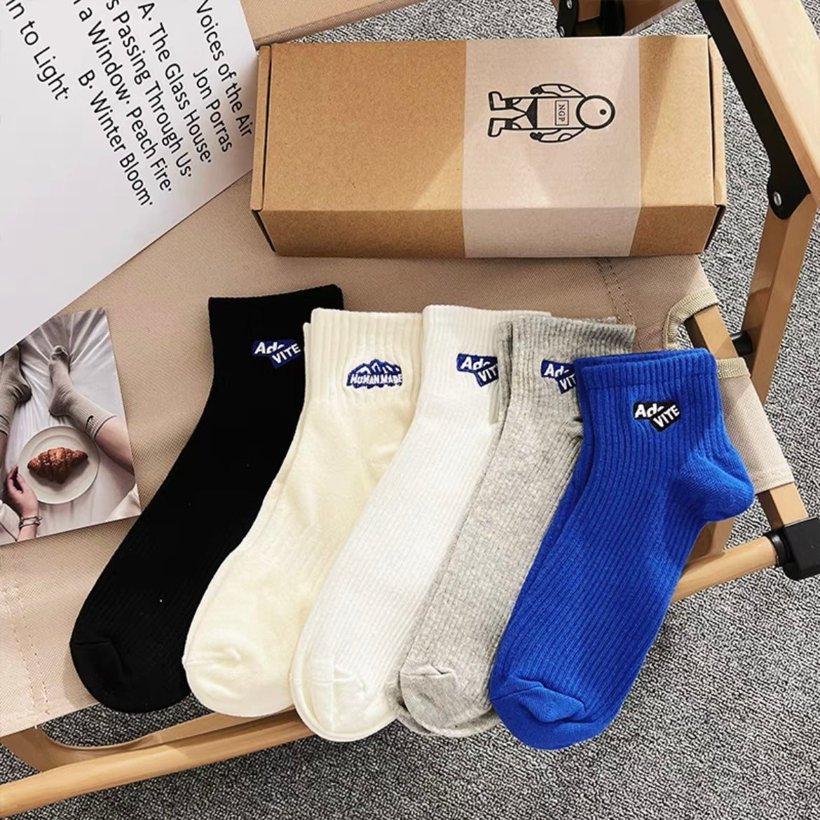 Socks - Active Short (5 Pairs) (Men Size)