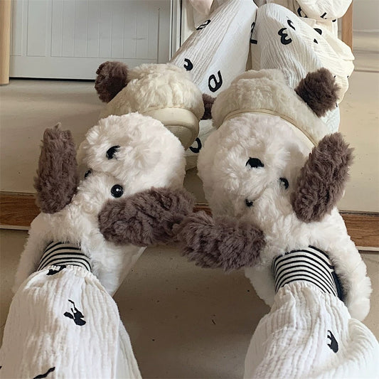 Winter Slippers - Cute Puppy