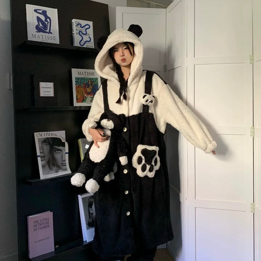 Coral Velvet Pyjamas - Panda