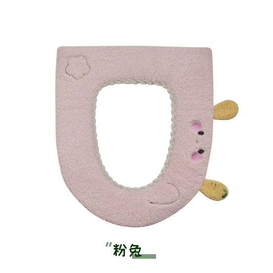 Toilet Seat Cover - Pink Rabbit