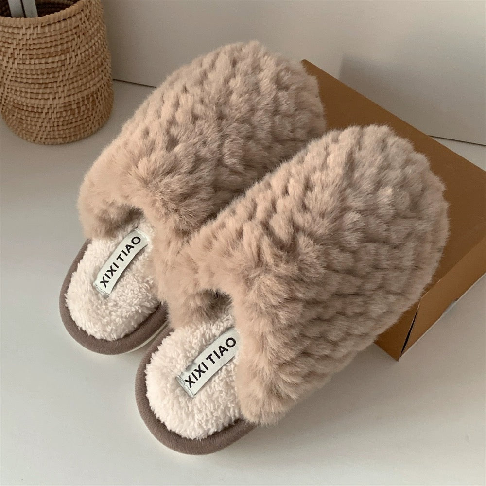 Winter Slippers - Simple Brown (Men Size)