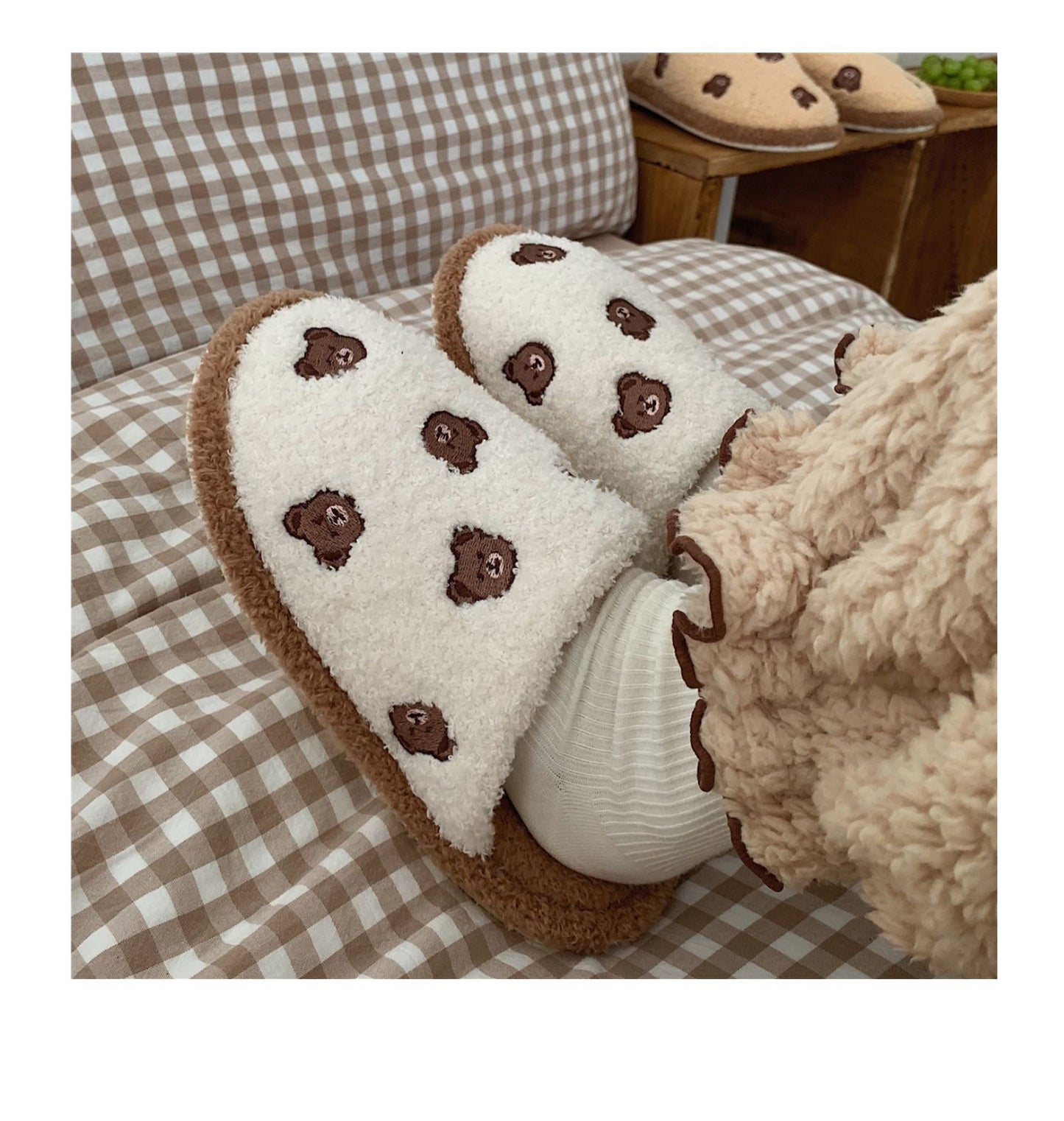 Winter Slippers - Cute Bear