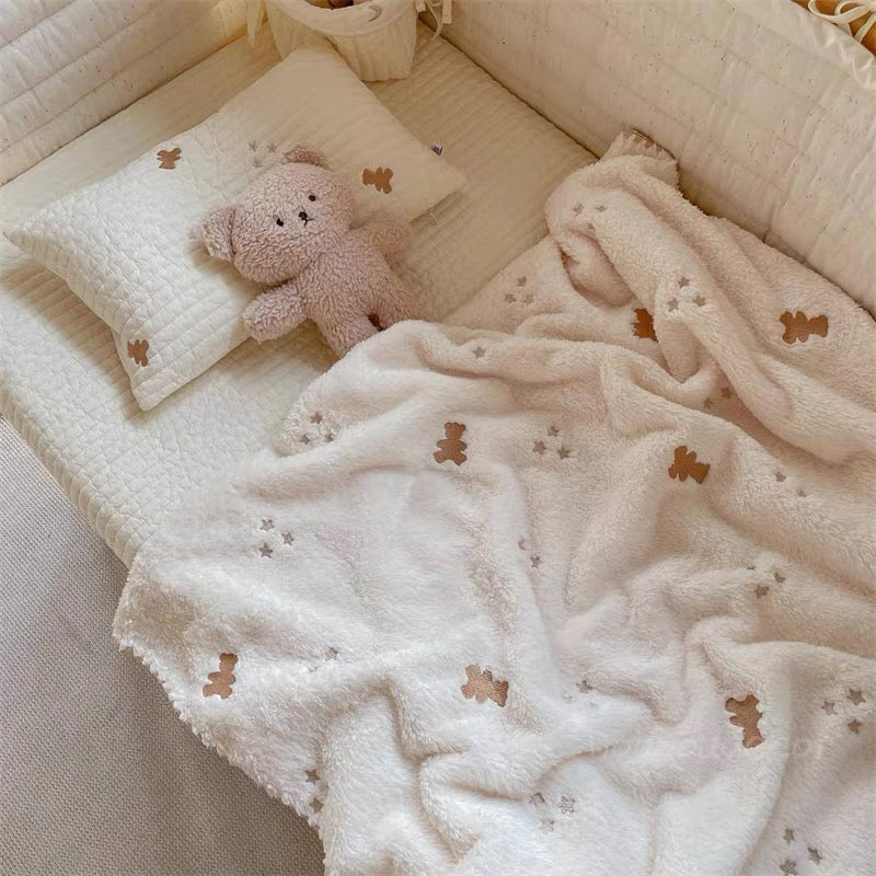 Milk Velvet Blanket - Cute Bear