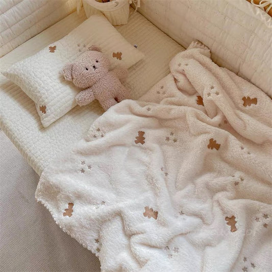 Milk Velvet Blanket - Cute Bear