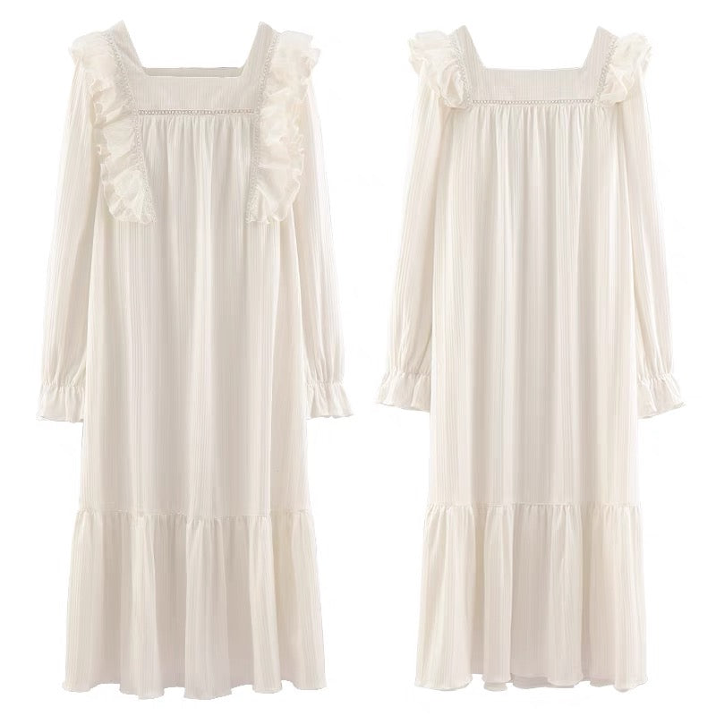 100% Cotton Nightie - Lace Trim