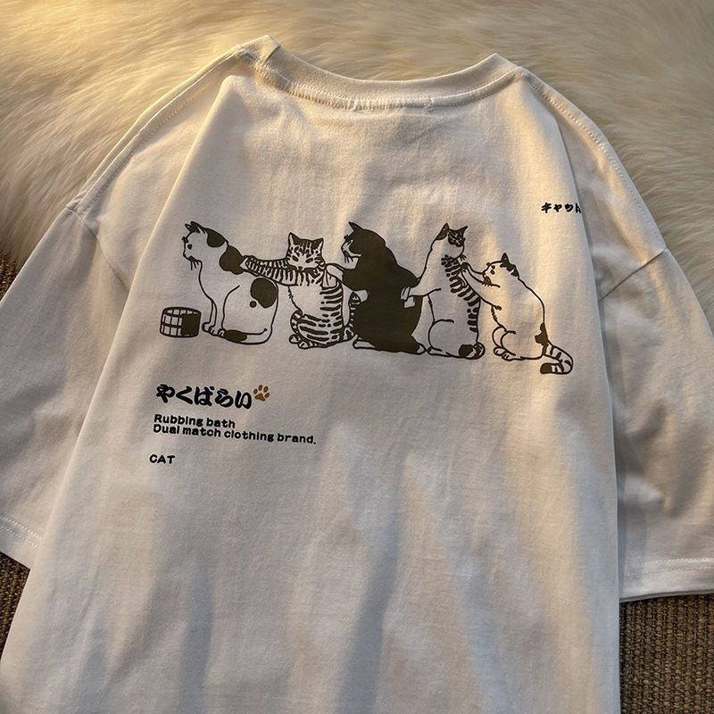 100% Cotton T-Shirts - Cat