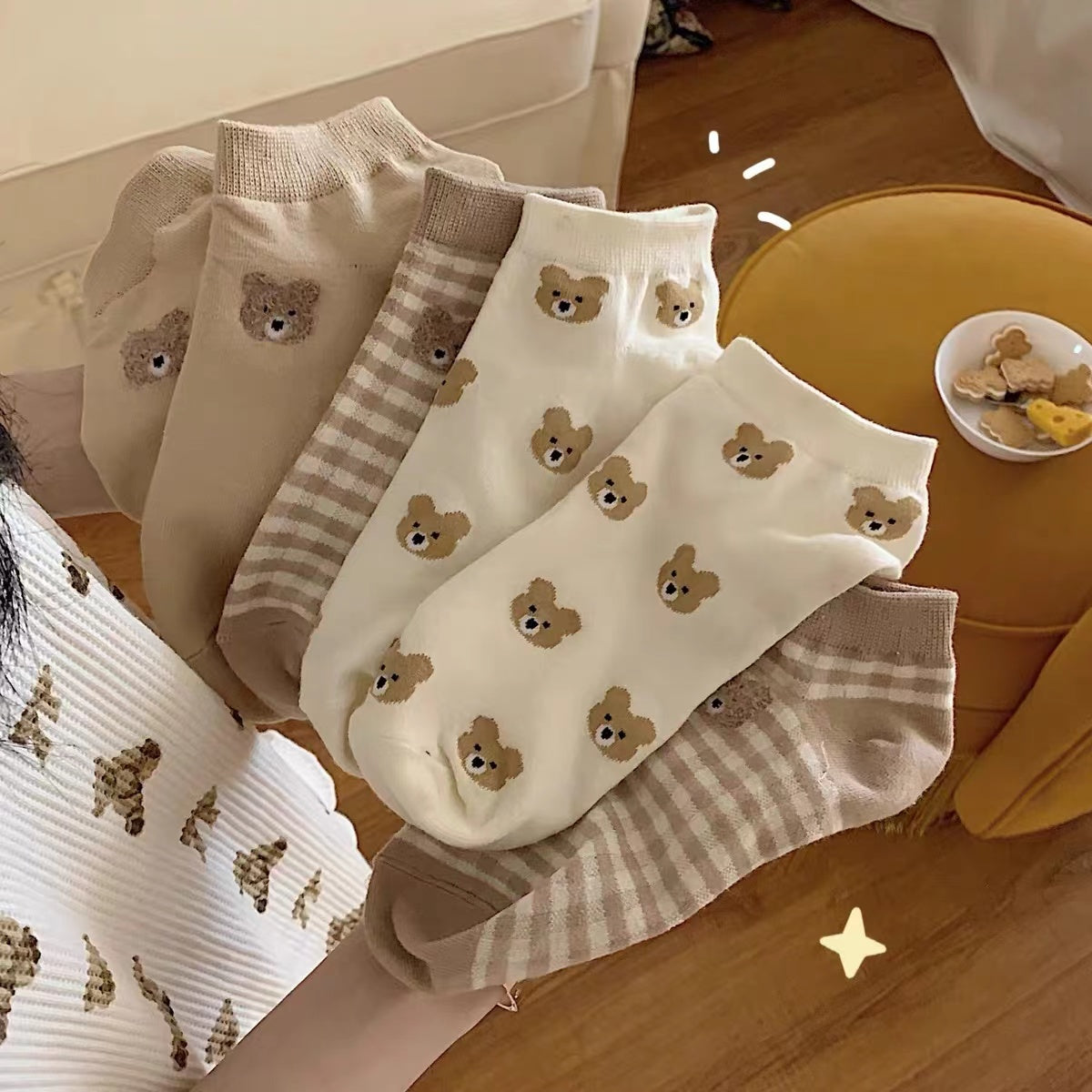 Socks - Cute Bear (3 Pairs)