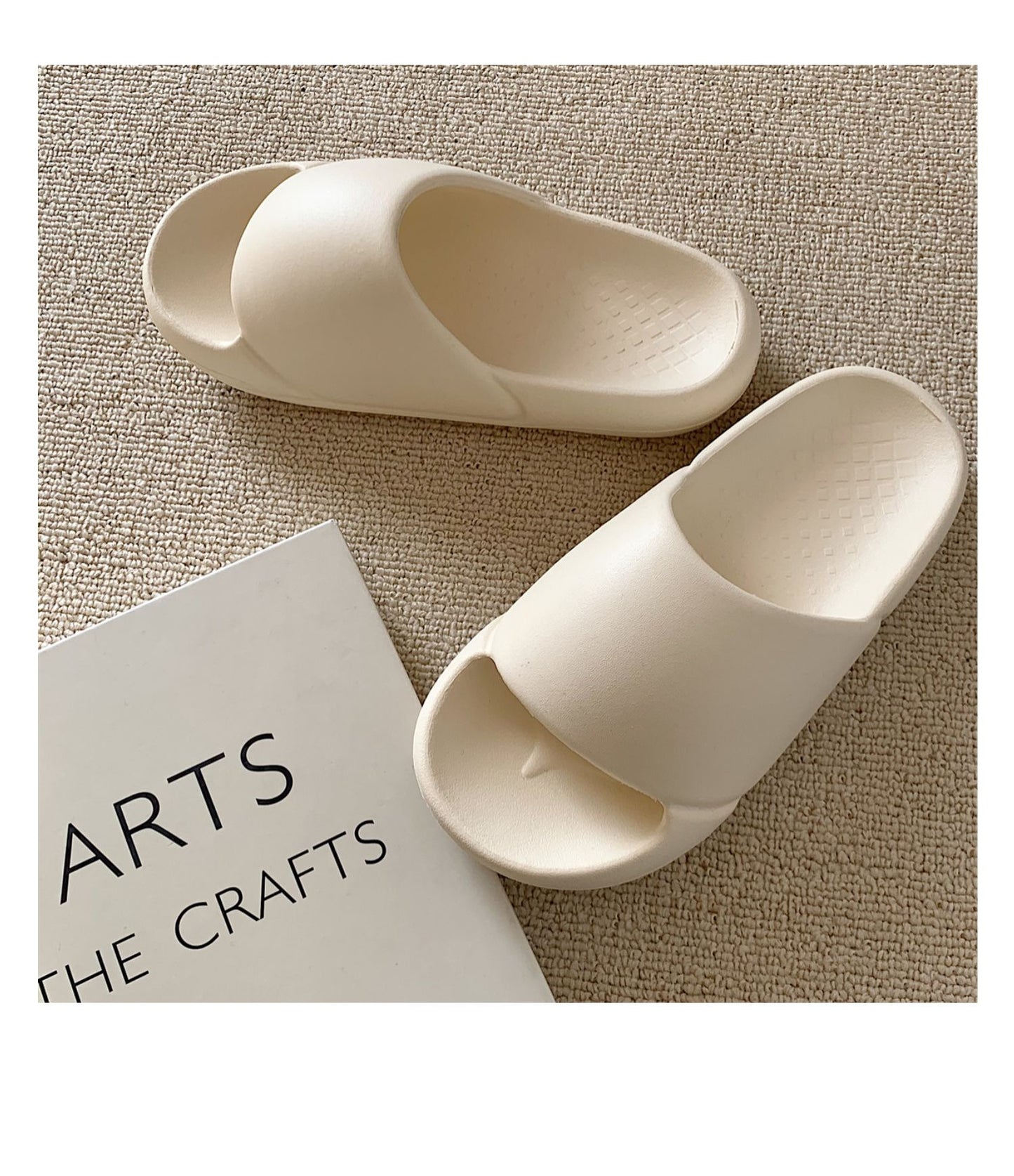 Slippers - Korean Style White