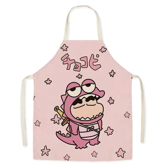 Apron - Pink Dinosaur & Shin Chan