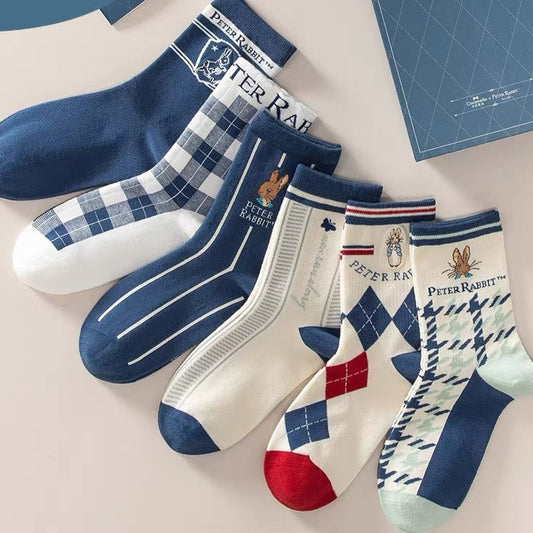 Socks Giftbox - Peter Rabbit Preppy Style Blue