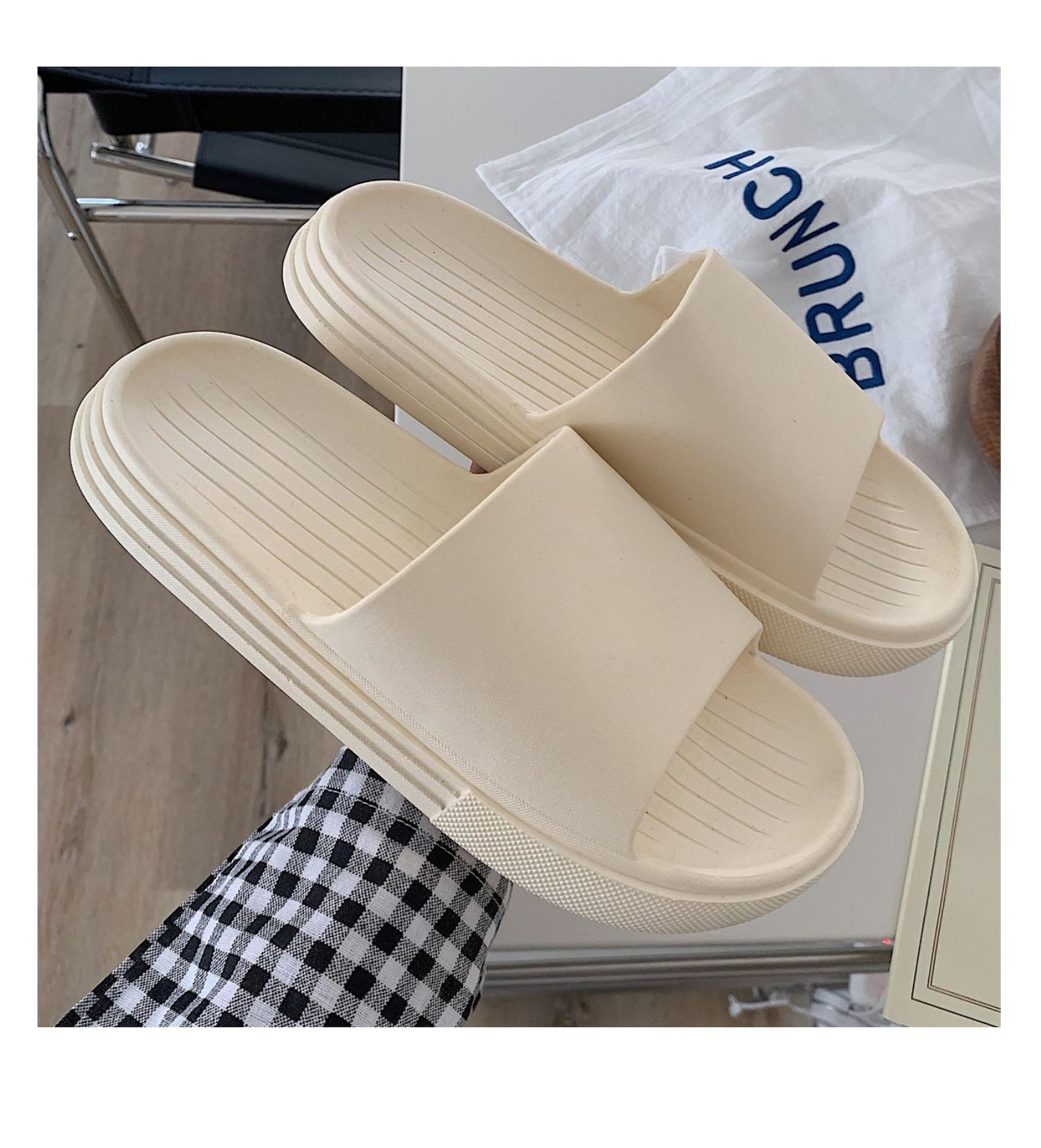 Slippers - Japanese Style White