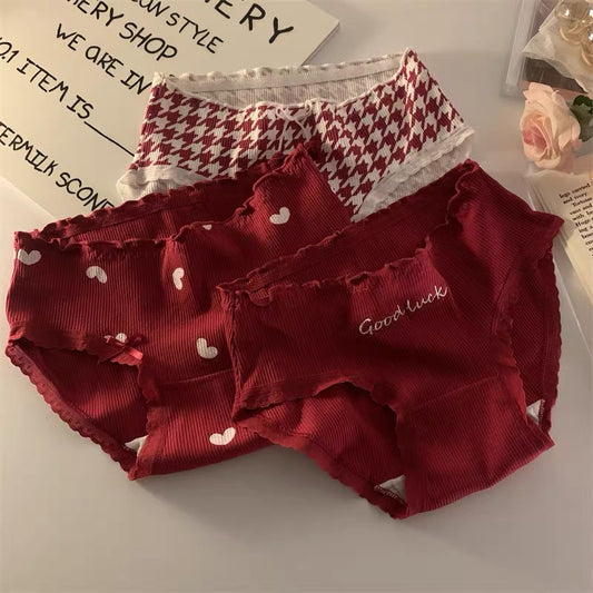 Underwear - Red Hearts (3 Pairs)