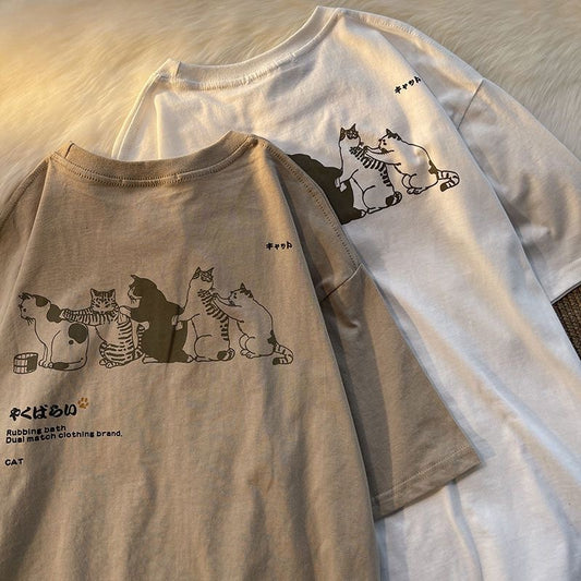 100% Cotton T-Shirts - Cat