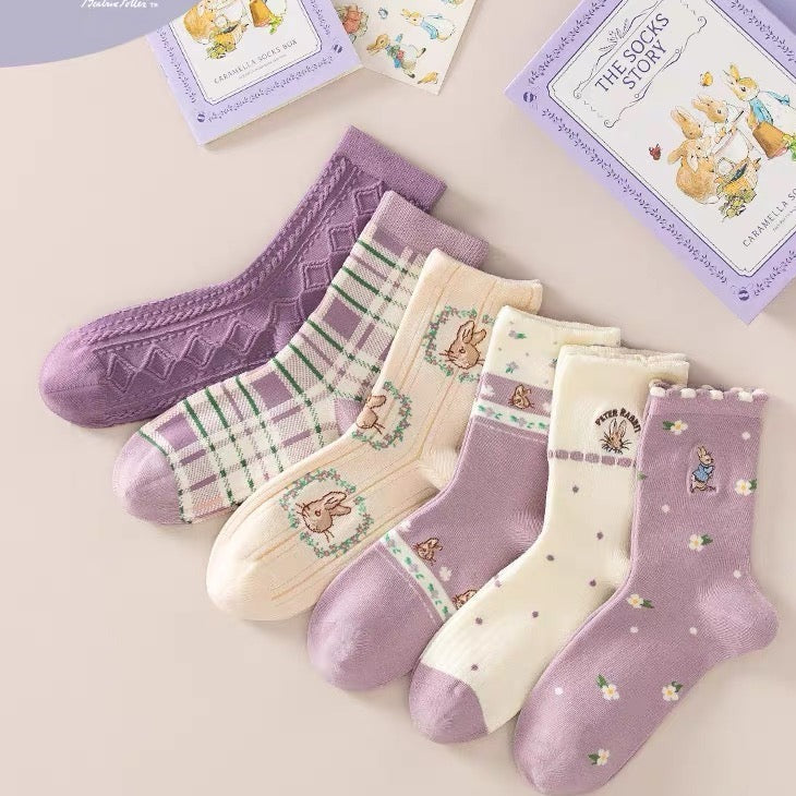 Socks Giftbox - Peter Rabbit Purple