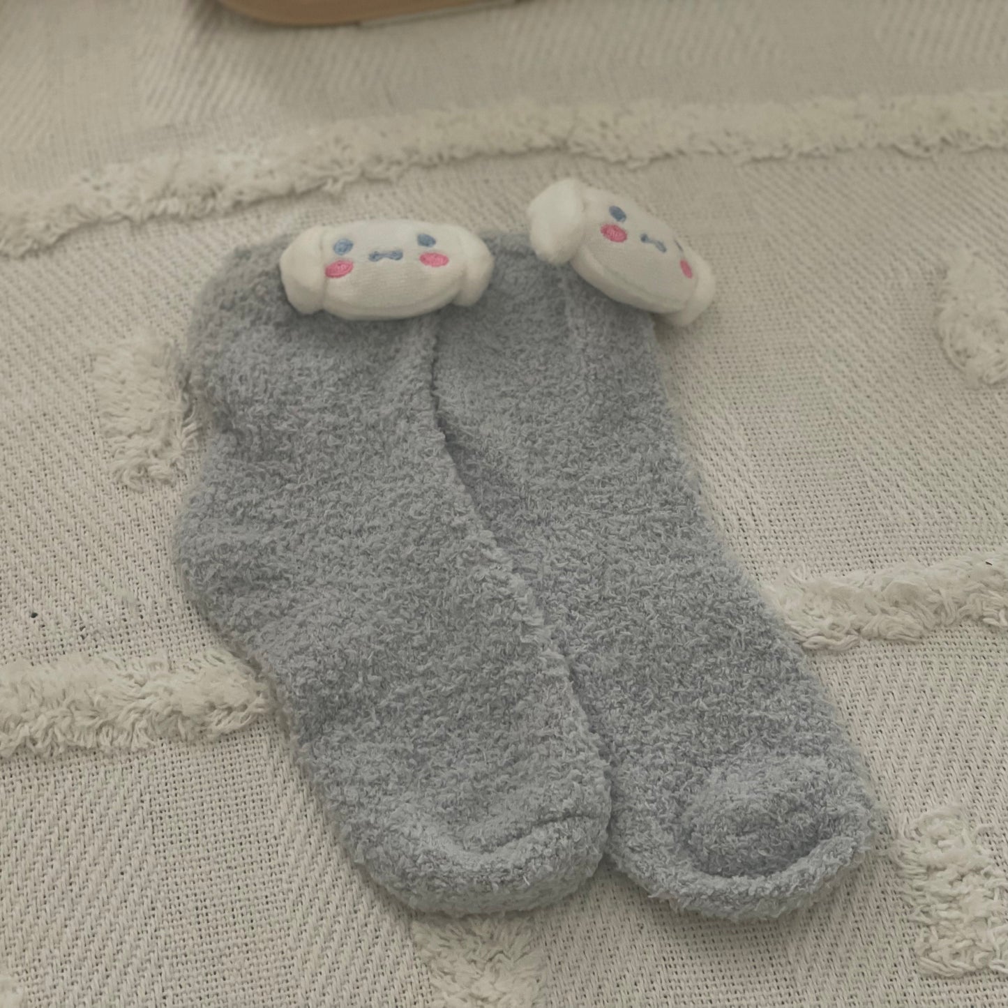 Coral Velvet Socks - Sanrio