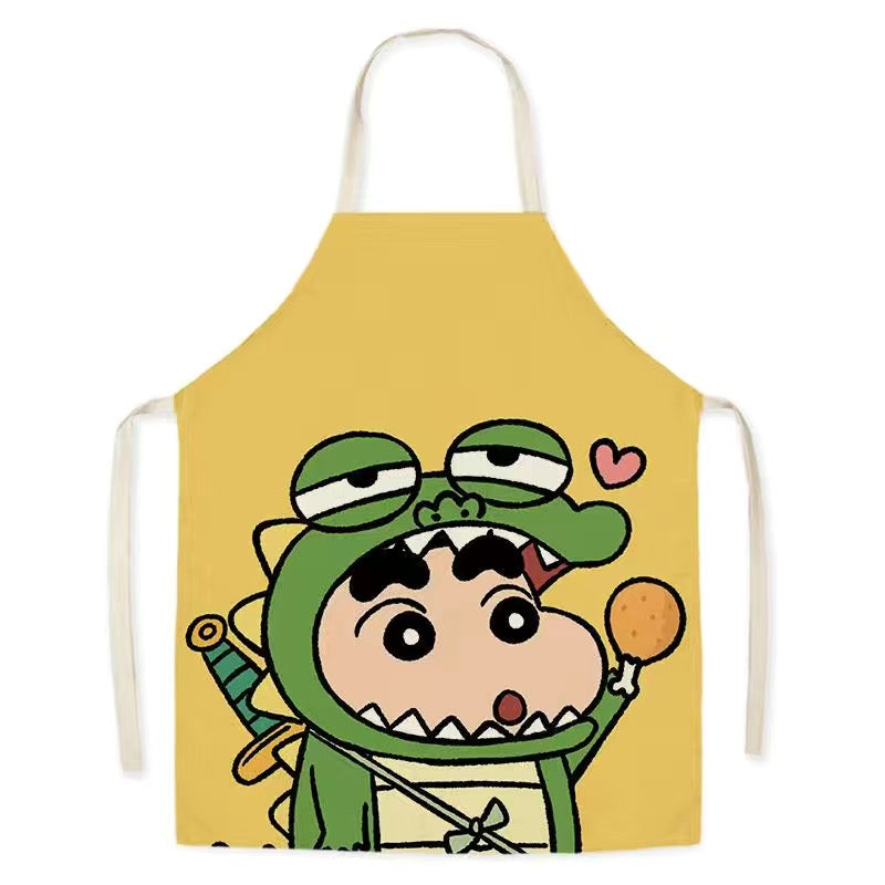 Apron - Green Dinosaur & Shin Chan